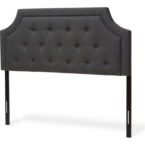 Mars Full Headboard in Tufted Gray Fabric